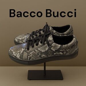 Bacco Bucci Gray Snake Pattern Men’s Sneakers 8.5